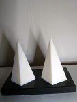 Piramide kaarsen - hoogte 12 cm.