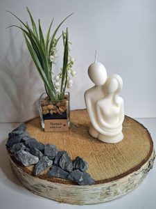 Kaarsen-overzicht 10 Kaars koppel in een omhelzing