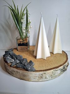 Kaarsen-overzicht 25 witte ster pilaar kaarsjes - hoogte 13 cm.