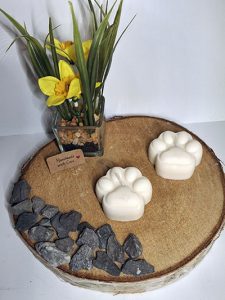 Kaarsen-overzicht 8 2 witte kattenpoot kaarsjes